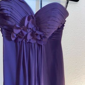 Purple bridesmaid dress